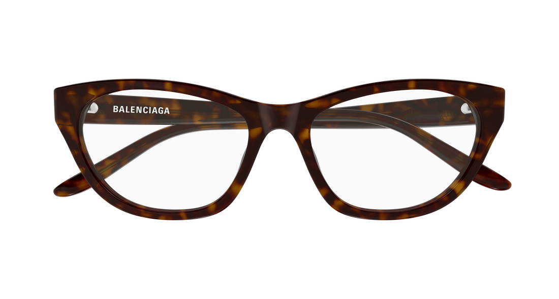 Occhiali da vista balenciaga bb0500o 002 havana cat eye femenino taglia 54mm - Vista dettagliata
