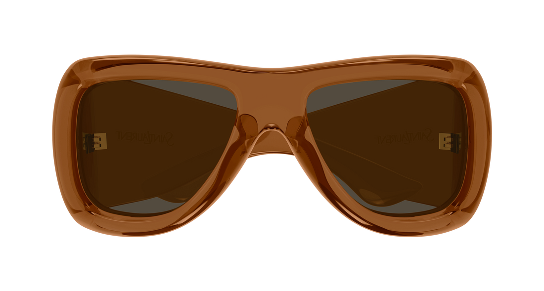 Sonnenbrillen saint laurent sl 902 howl 017 marron pilot/navigator unisex größe 63mm - Detailansicht