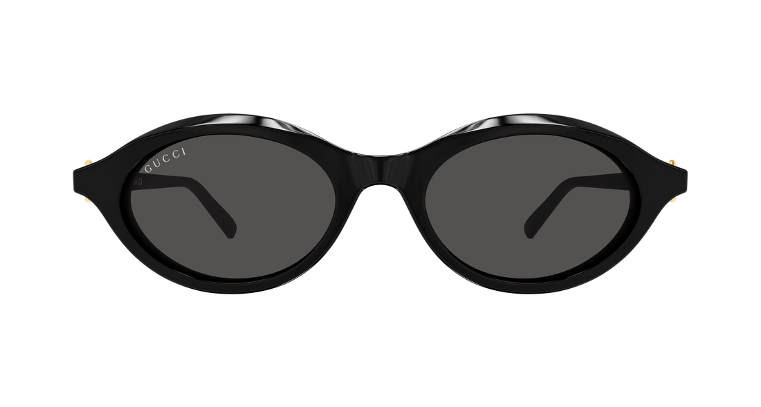 Óculos de sol gucci gg2215s 001 negro round/oval/panthos femenino tamanho 51mm - Vista de detalhe