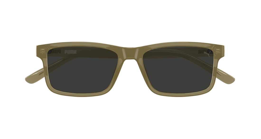 Sunglasses puma pu0544s 004 verde rectangular / squared masculino size 55mm - Detailed view