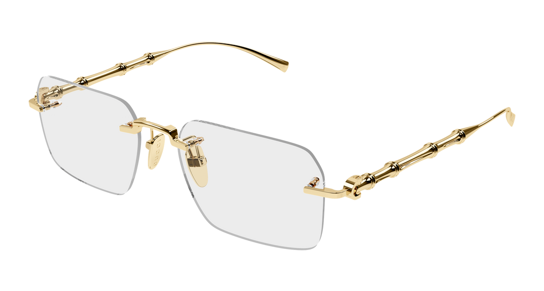 Occhiali da vista gucci gg2154o 002 dorado rectangular / squared masculino taglia 56mm - Vista principale