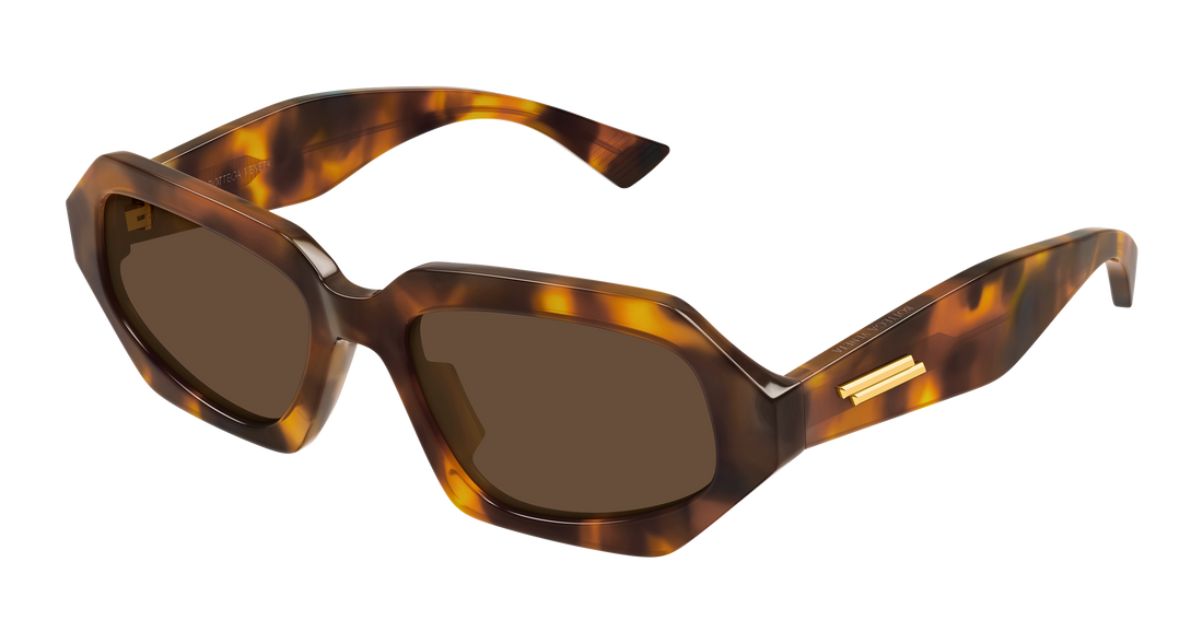 Óculos de sol bottega veneta bv1502s 002 marron rectangular / squared unisex tamanho 54mm - Vista principal