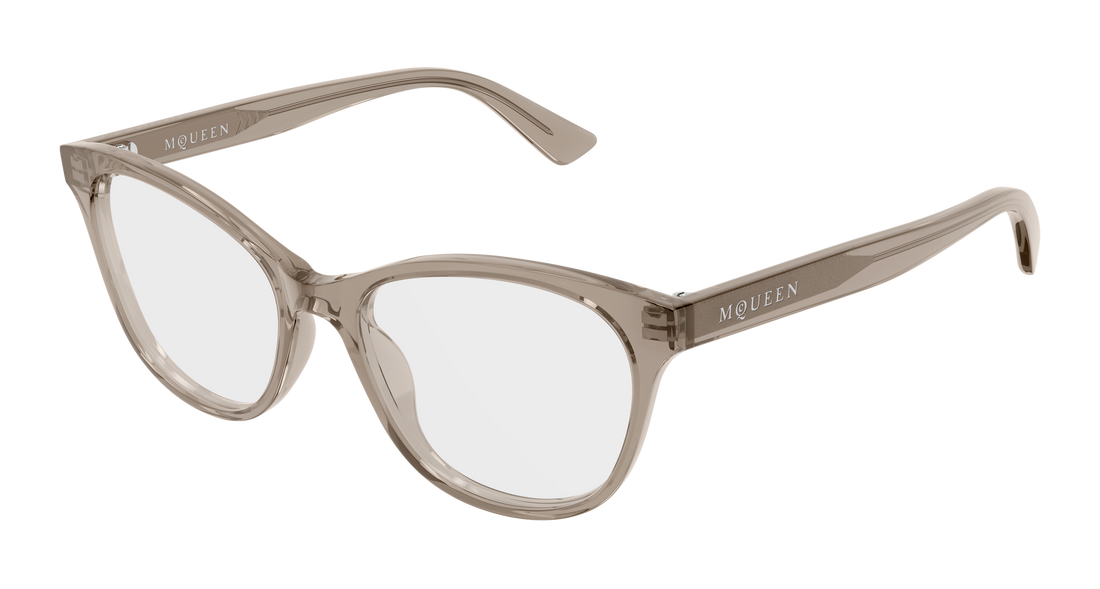 Gafas graduadas alexander mcqueen am0576o 010 marron cat eye femenino talla 54mm - Vista principal