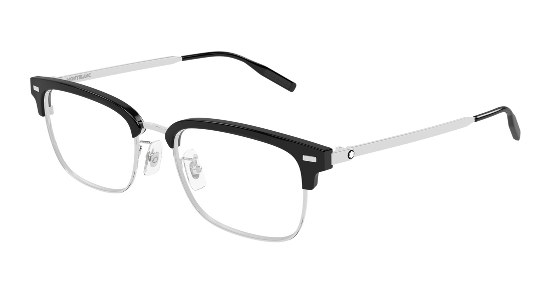Occhiali da vista montblanc mb0493oj 002 plateado rectangular / squared masculino taglia 55mm - Vista principale