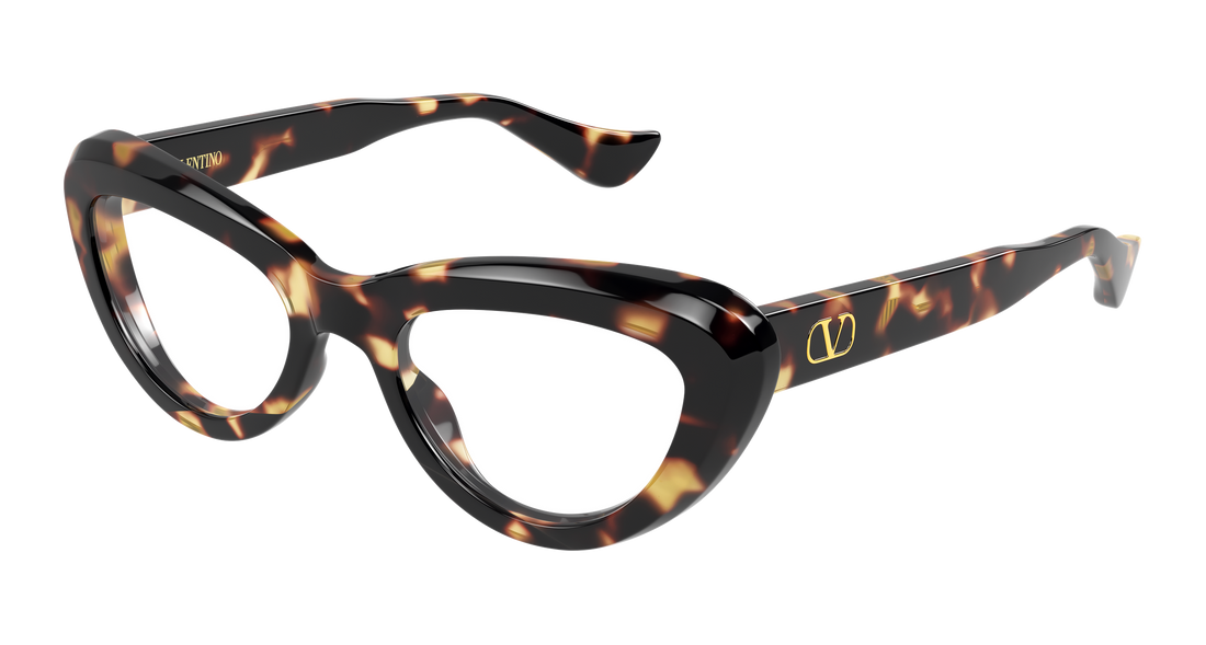 Óculos graduados valentino vg0059o 002 havana cat eye femenino tamanho 52mm - Vista principal