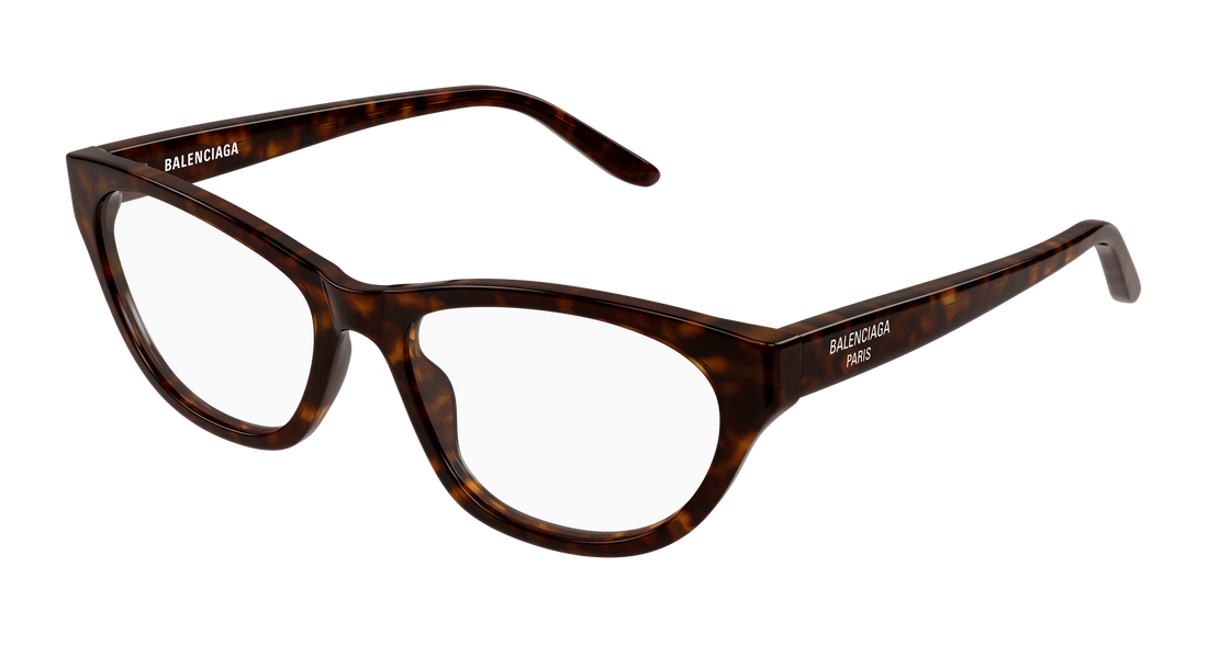 Occhiali da vista balenciaga bb0500o 002 havana cat eye femenino taglia 54mm - Vista principale