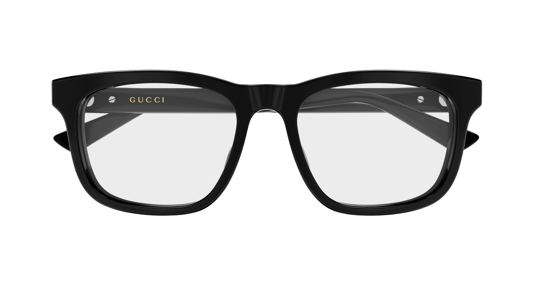 Óculos graduados gucci gg2250ol 005 negro rectangular / squared masculino tamanho 56mm - Vista de detalhe