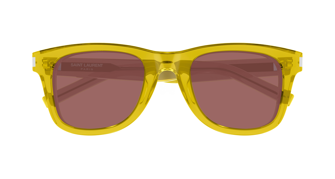 Óculos de sol saint laurent sl 51 083 amarillo rectangular / squared masculino tamanho 50mm - Vista de detalhe