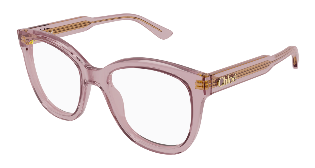 Brillen chloé ch0378o 004 rosa rectangular / squared femenino größe 54mm - Hauptansicht