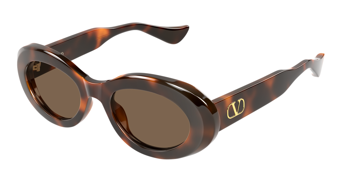 Occhiali da sole valentino vg0057s 003 havana round/oval/panthos femenino taglia 50mm - Vista principale