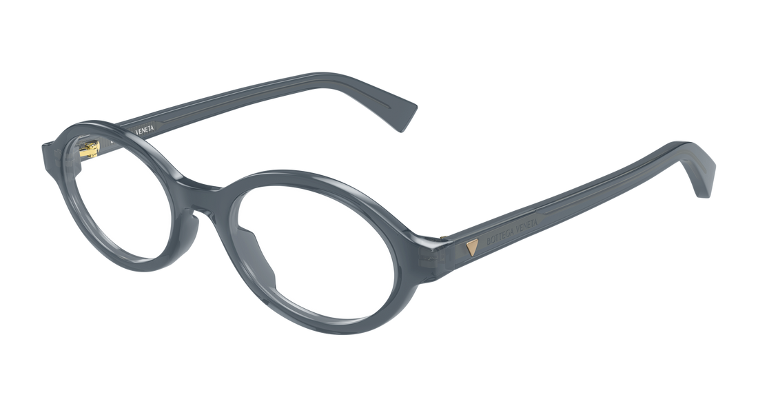 Occhiali da vista bottega veneta bv1367o 006 gris round/oval/panthos femenino taglia 50mm - Vista principale