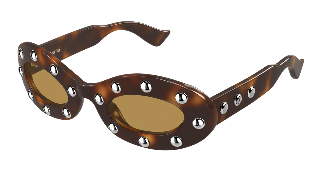 Sunglasses valentino vg0036s 002 havana round/oval/panthos femenino size 48mm - Main view