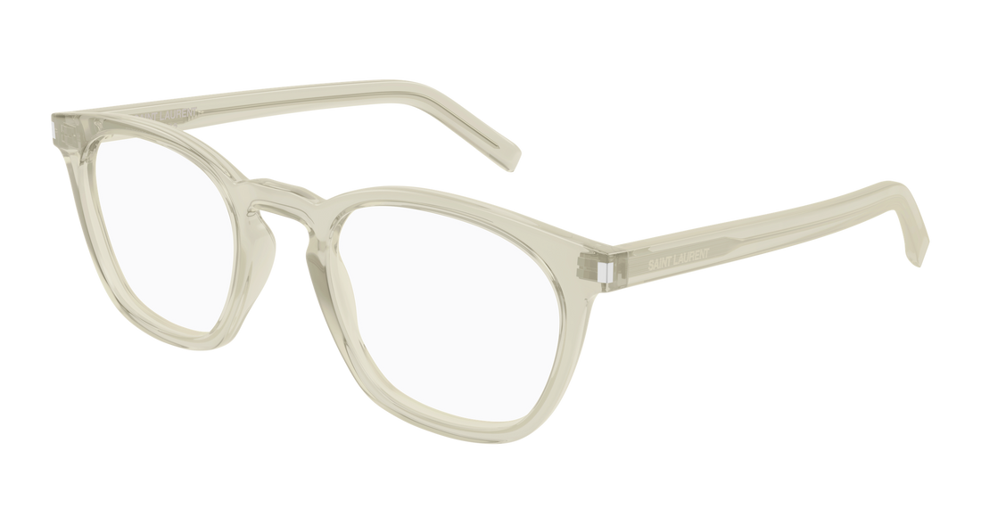 Briller saint laurent sl 28 opt 016 verde round/oval/panthos masculino størrelse 50mm - Hovedvisning