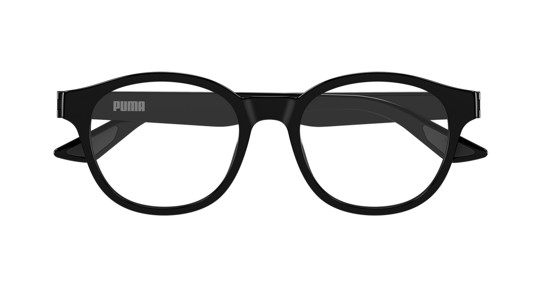Gafas graduadas puma pu0540o 001 negro round/oval/panthos masculino talla 50mm - Vista de detalle