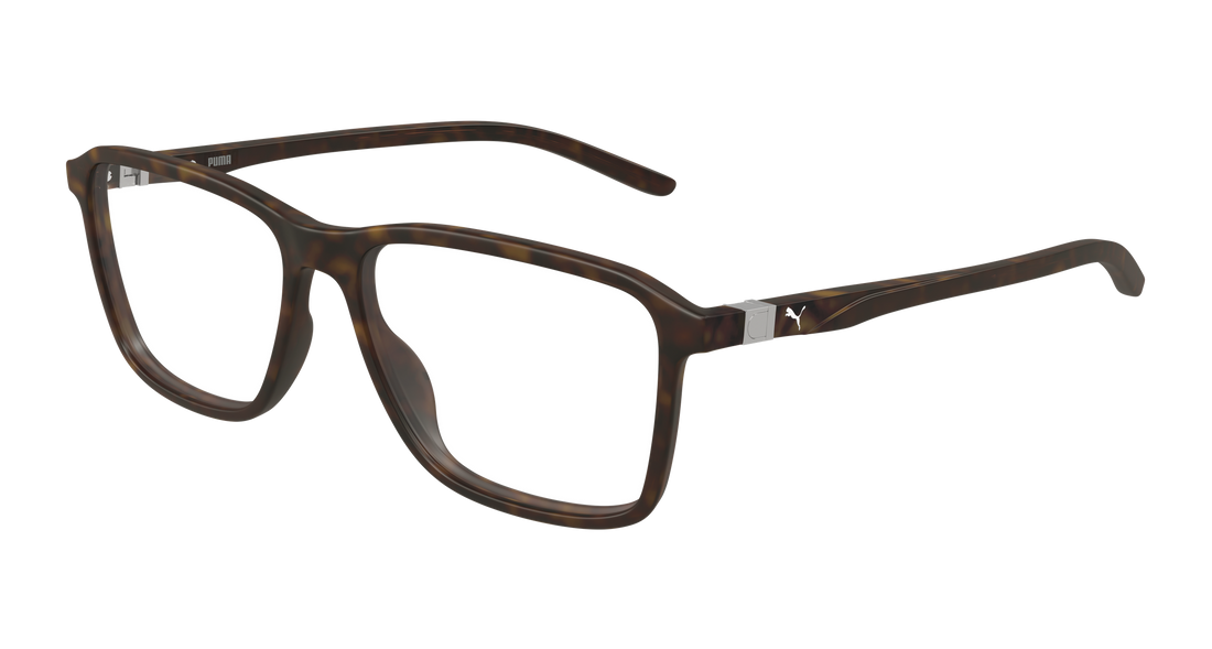 Occhiali da vista puma pu0536o 002 havana rectangular / squared masculino taglia 55mm - Vista principale