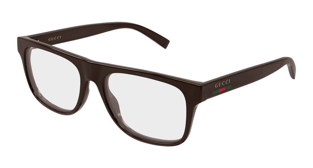 Brillen gucci gg1117on 003 marron rectangular / squared masculino größe 56mm - Hauptansicht