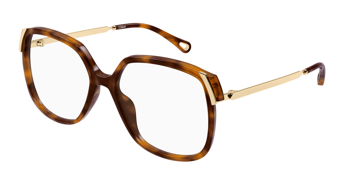 Lunettes de vue chloé ch0287o 007 havana rectangular / squared femenino taille 54mm - Vue principale