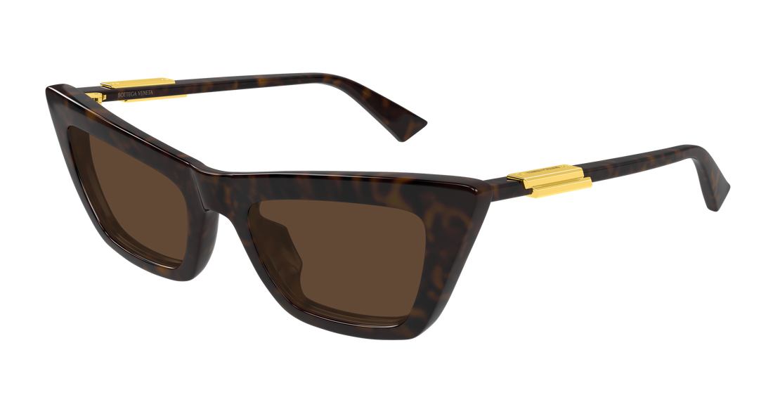 Lunettes de soleil bottega veneta bv1446s 002 havana cat eye femenino taille 53mm - Vue principale