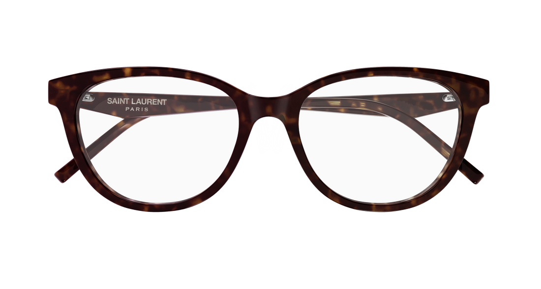 Prescription glasses saint laurent sl m188/f 002 havana cat eye femenino size 53mm - Detailed view