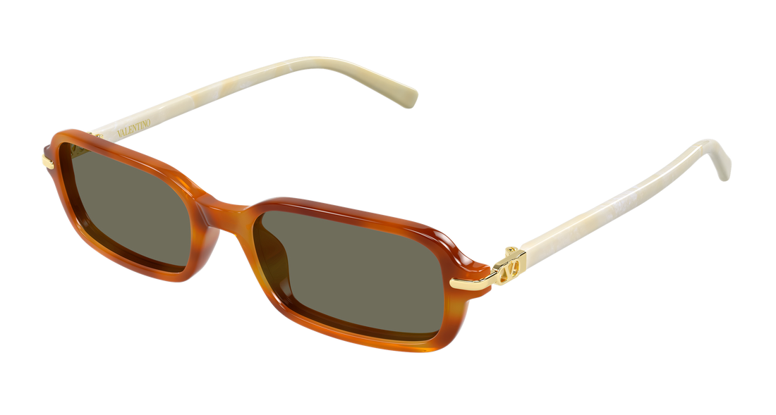 Óculos de sol valentino vg0047s 002 havana rectangular / squared femenino tamanho 52mm - Vista principal
