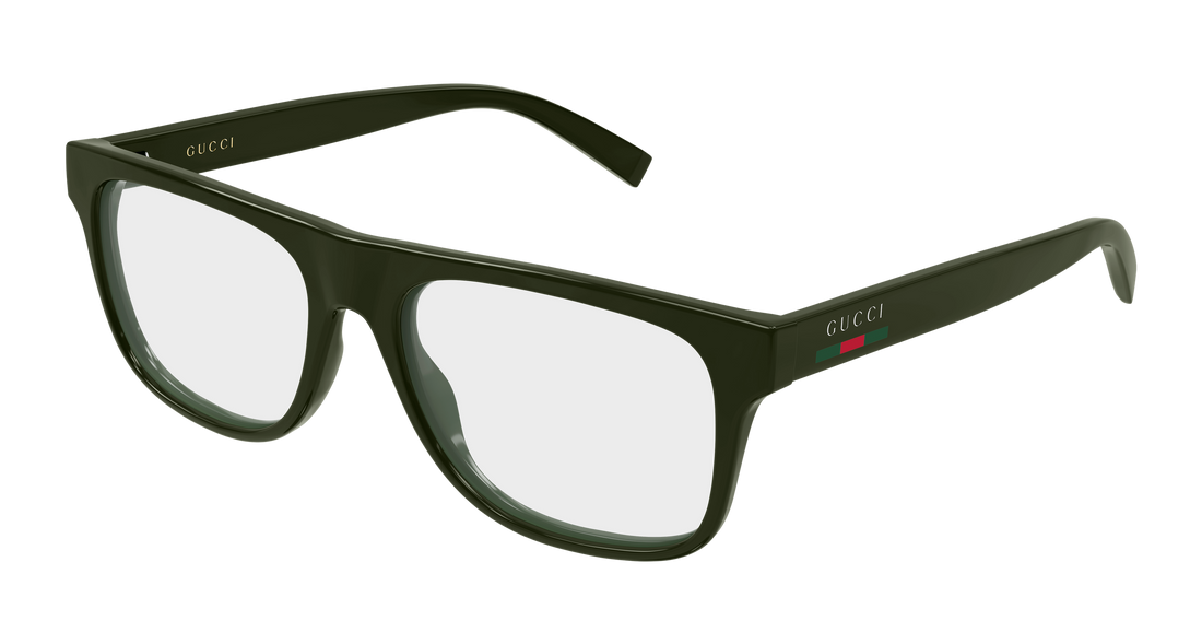 Brillen gucci gg1117on 004 verde rectangular / squared masculino größe 56mm - Hauptansicht