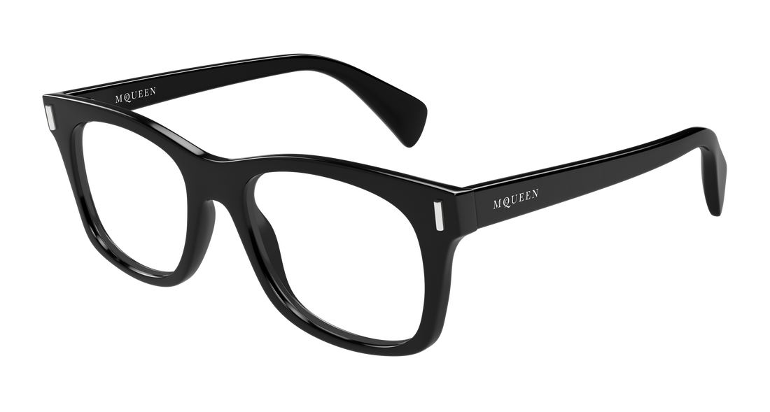 Brillen alexander mcqueen am0551o 001 negro rectangular / squared masculino größe 52mm - Hauptansicht