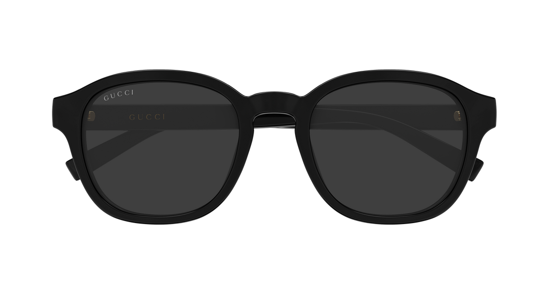 Óculos de sol gucci gg2109sk 001 negro round/oval/panthos masculino tamanho 53mm - Vista de detalhe