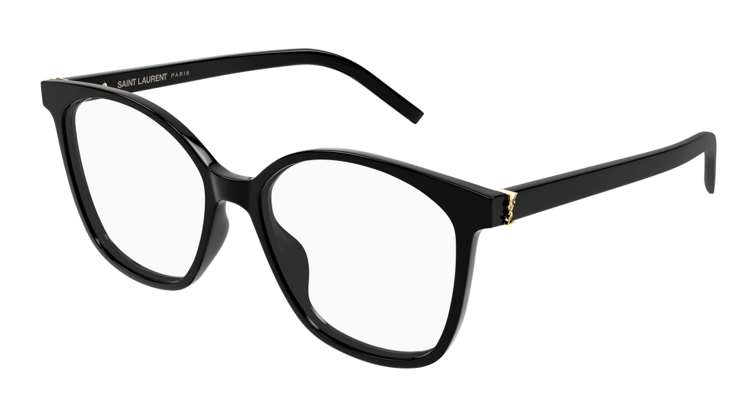 Prescription glasses saint laurent sl m162 001 negro round/oval/panthos femenino size 55mm - Main view