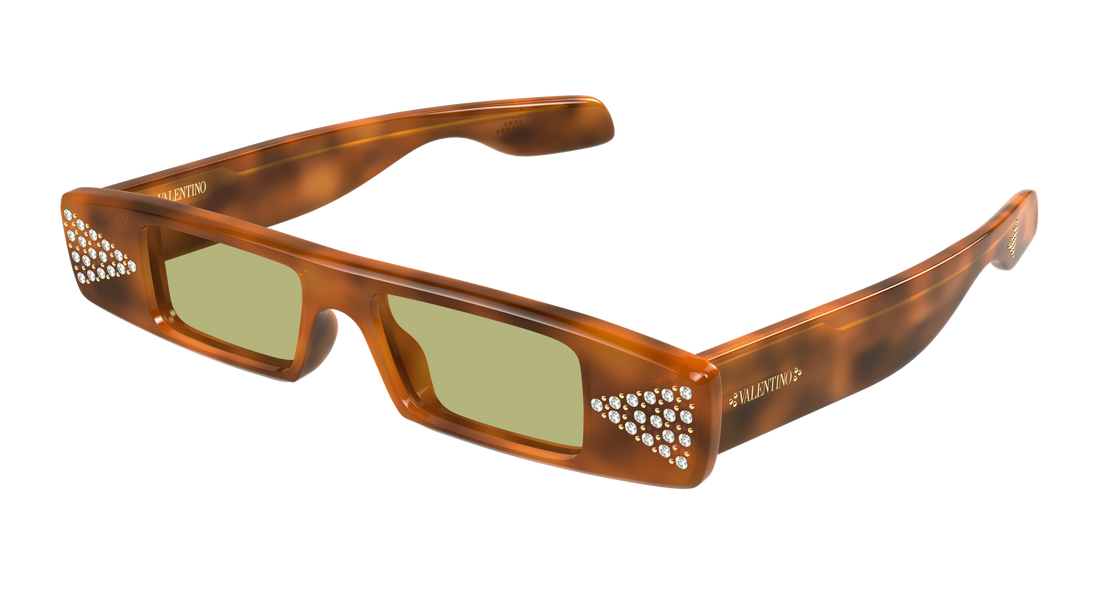 Sunglasses valentino vg0043s 003 havana rectangular / squared unisex size 45mm - Main view