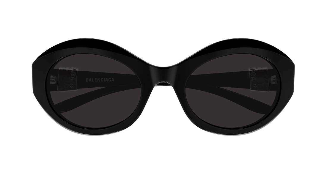 Lunettes de soleil balenciaga bb0460s 001 negro round/oval/panthos femenino taille 57mm - Vue détaillée