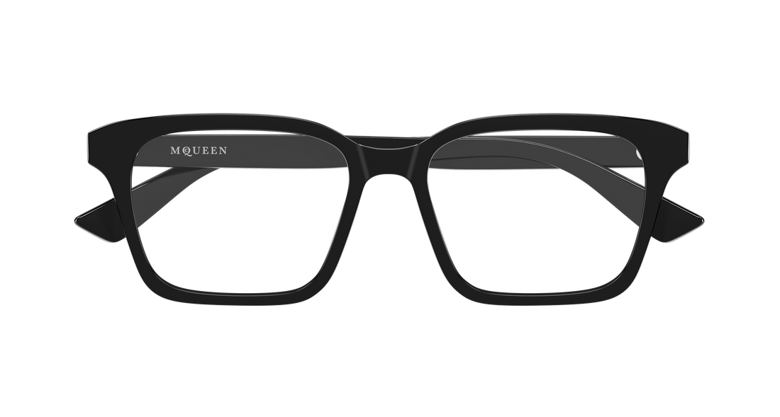 Brillen alexander mcqueen am0566o 001 negro rectangular / squared unisex größe 53mm - Detailansicht