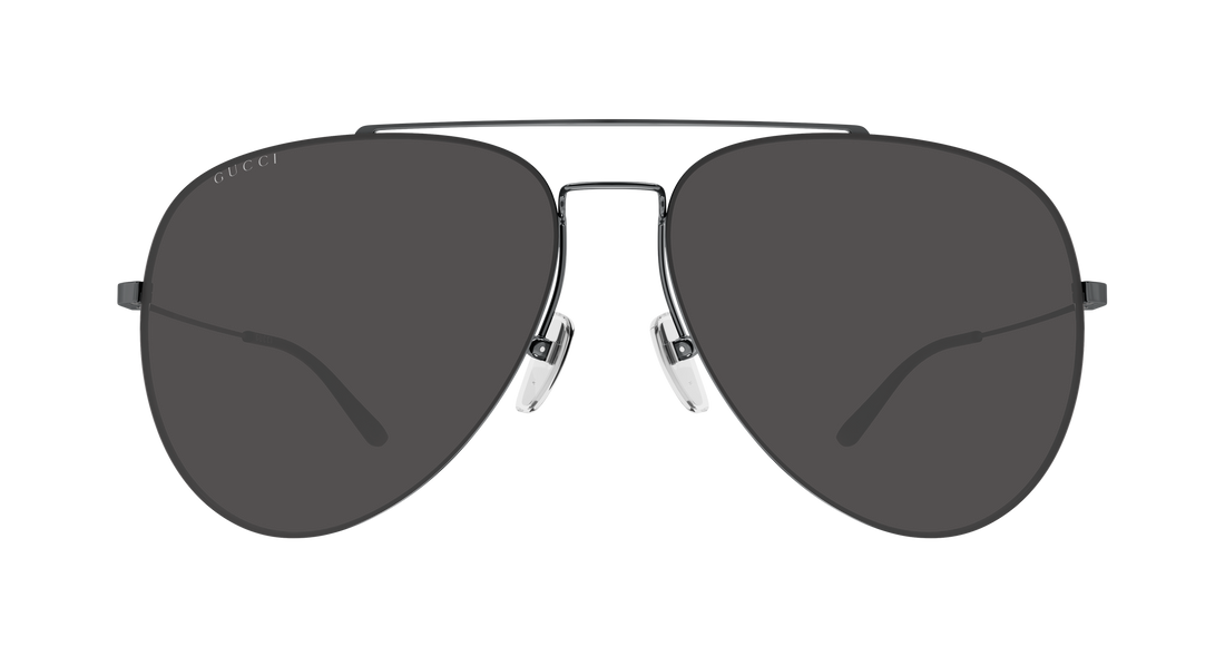 Óculos de sol gucci gg2255s 001 plateado pilot/navigator masculino tamanho 60mm - Vista de detalhe