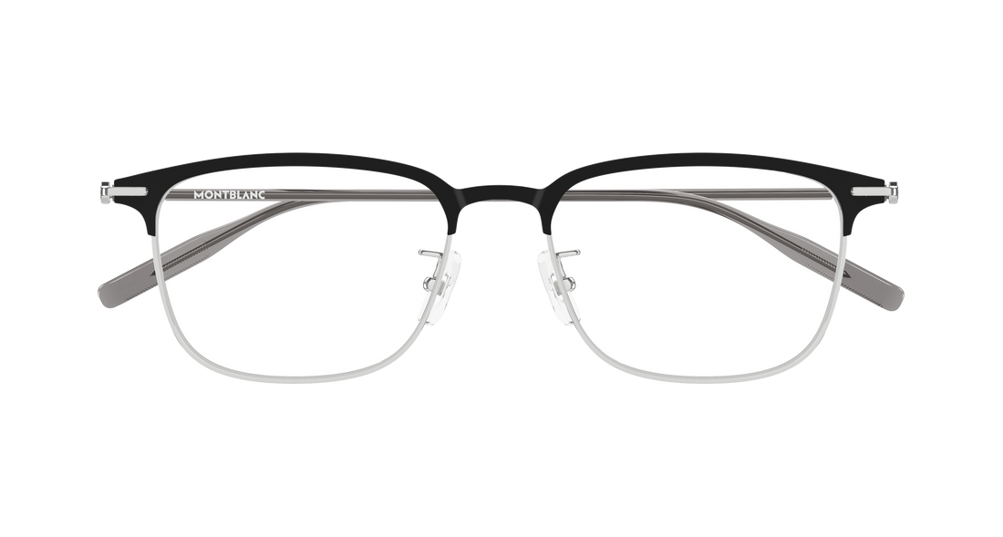 Prescription glasses montblanc mb0490oa 001 plateado rectangular / squared masculino size 54mm - Detailed view
