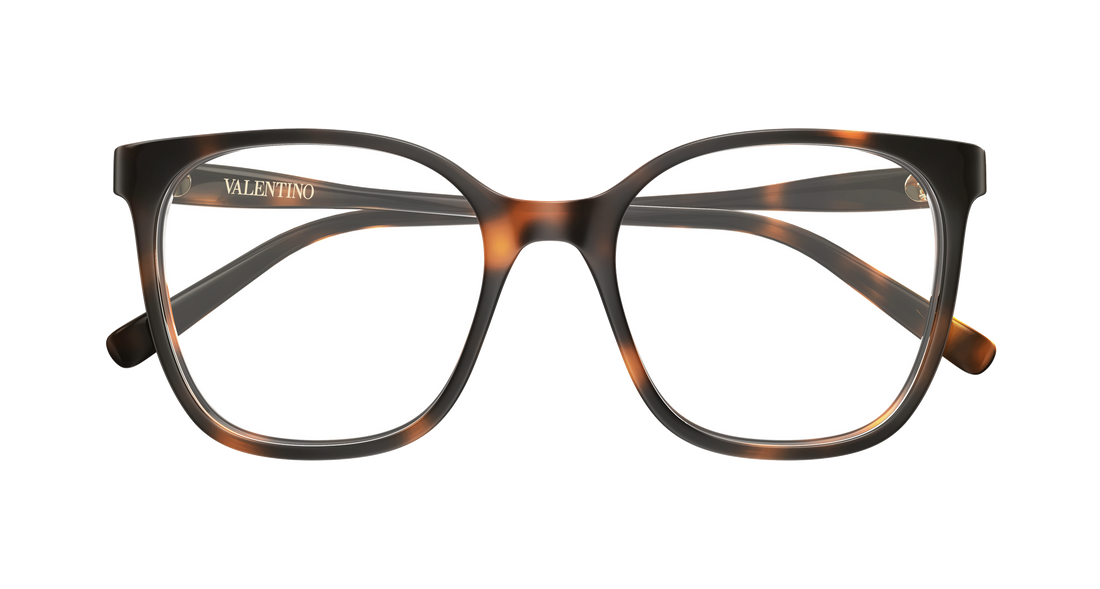 Brillen valentino vg0019o 002 havana rectangular / squared femenino größe 53mm - Detailansicht