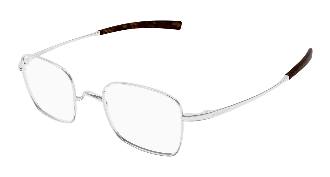 Briller saint laurent sl 949 t opt 002 plateado rectangular / squared masculino størrelse 47mm - Hovedvisning