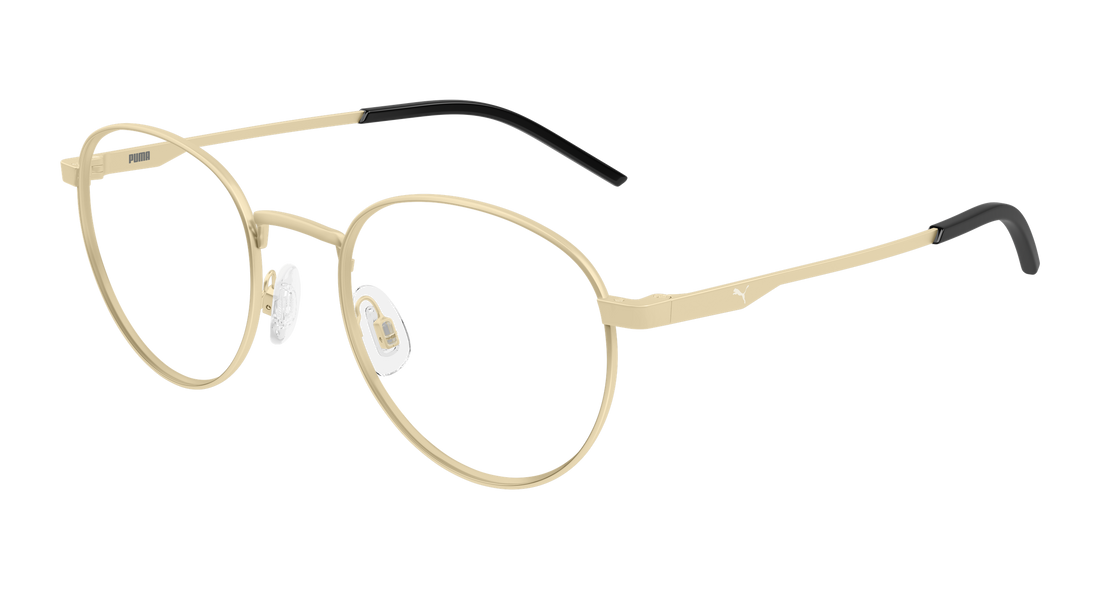 Gafas graduadas puma pu0533o 004 dorado round/oval/panthos masculino talla 50mm - Vista principal