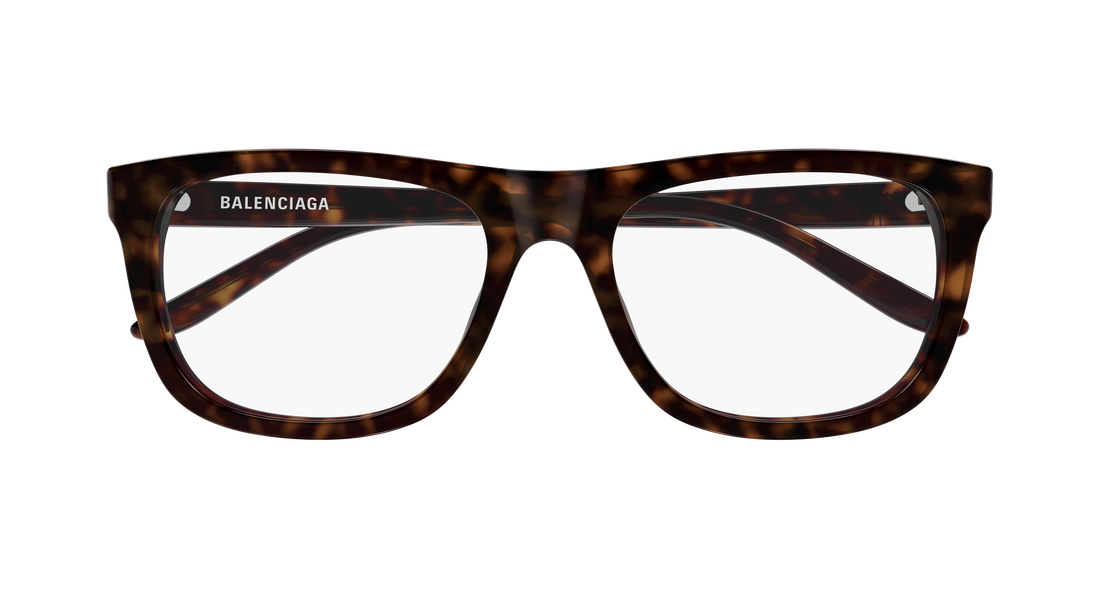 Occhiali da vista balenciaga bb0498o 002 havana rectangular / squared masculino taglia 56mm - Vista dettagliata