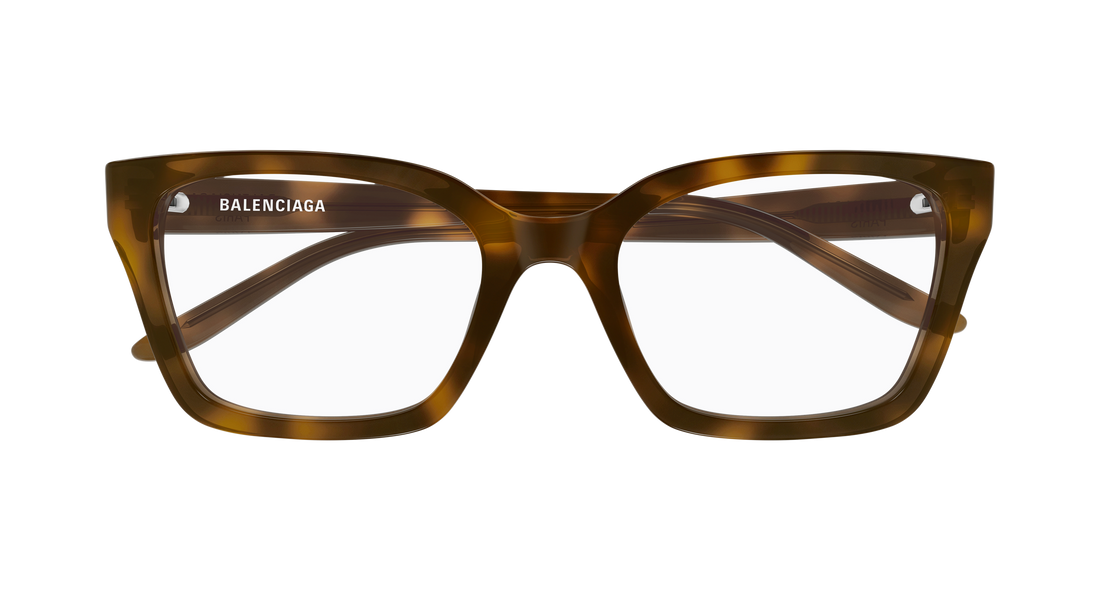 Occhiali da vista balenciaga bb0501o 003 havana cat eye femenino taglia 55mm - Vista dettagliata