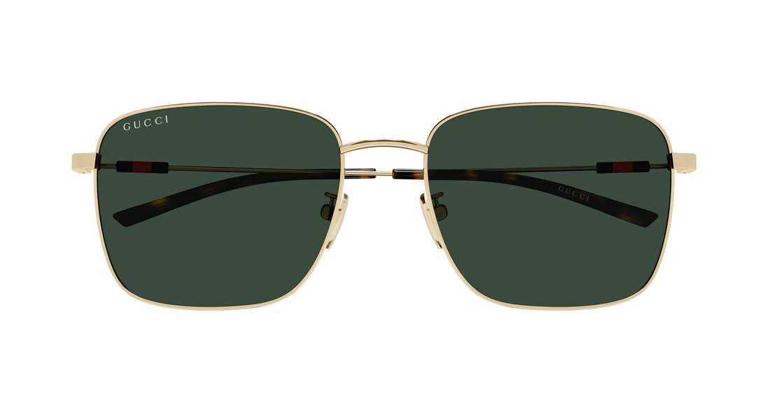 Okulary przeciwsłoneczne gucci gg2097sk 002 dorado rectangular / squared masculino rozmiar 58mm - Widok szczegółowy