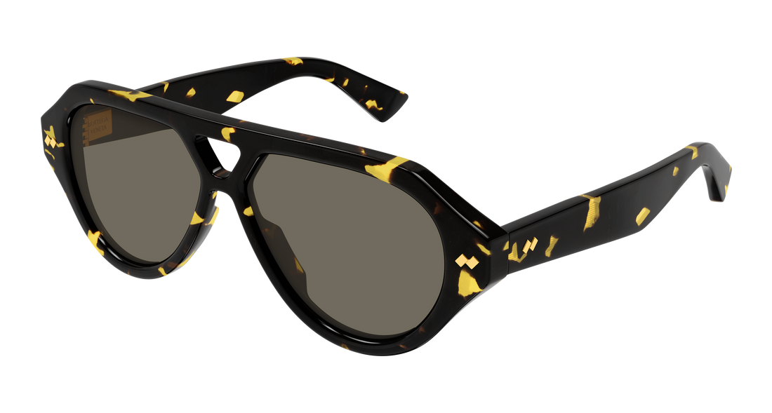 Óculos de sol bottega veneta bv1485s 002 havana pilot/navigator unisex tamanho 56mm - Vista principal