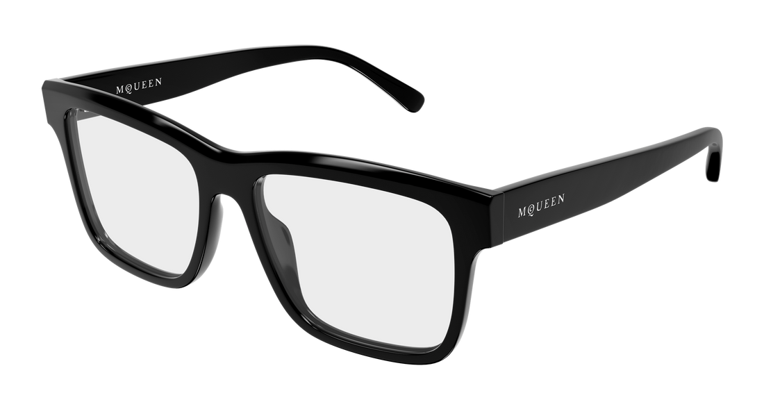 Gafas graduadas alexander mcqueen am0582o 001 negro rectangular / squared unisex talla 54mm - Vista principal