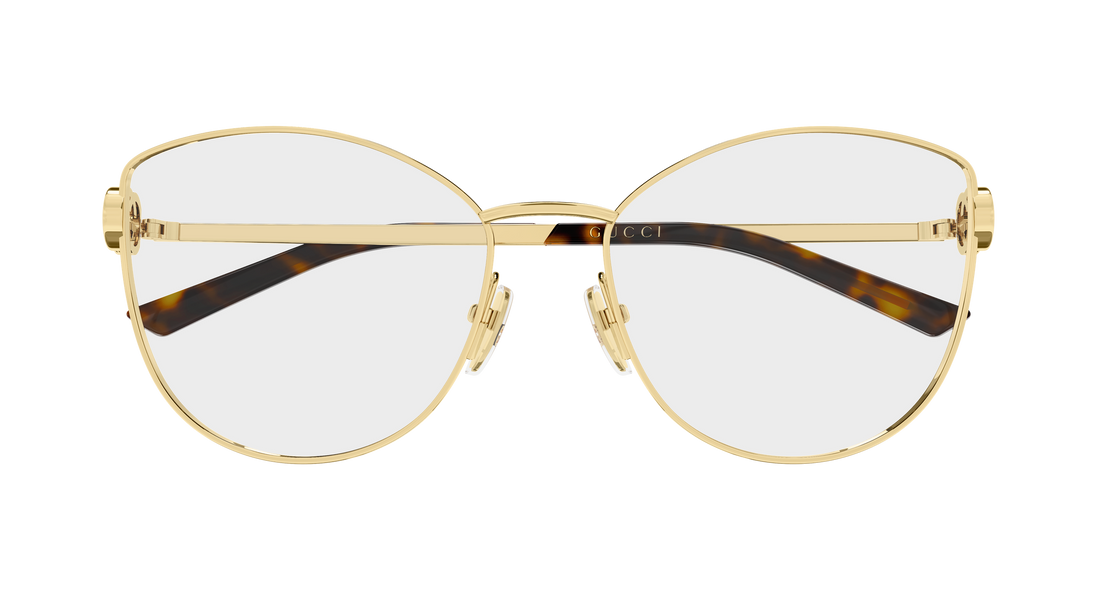 Occhiali da vista gucci gg2049o 002 dorado butterfly femenino taglia 57mm - Vista dettagliata
