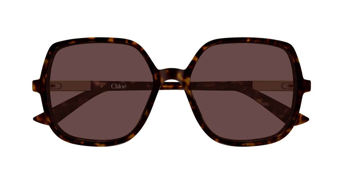 Occhiali da sole chloé ch0362s 002 havana geometrical/directional femenino taglia 55mm - Vista dettagliata