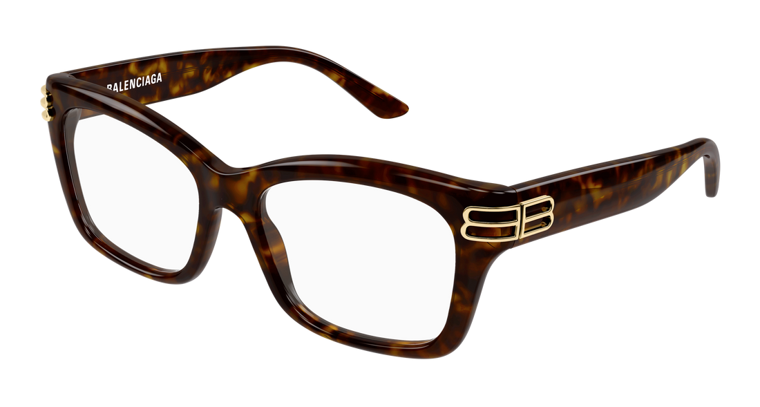 Dioptrijske naočale balenciaga bb0472o 002 havana rectangular / squared femenino veličina 54mm - Glavni prikaz