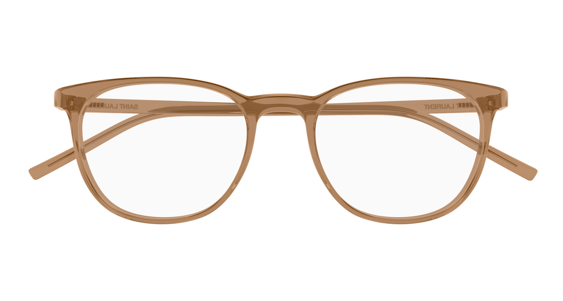 Briller saint laurent sl 884 006 marron round/oval/panthos unisex størrelse 51mm - Detaljeret visning