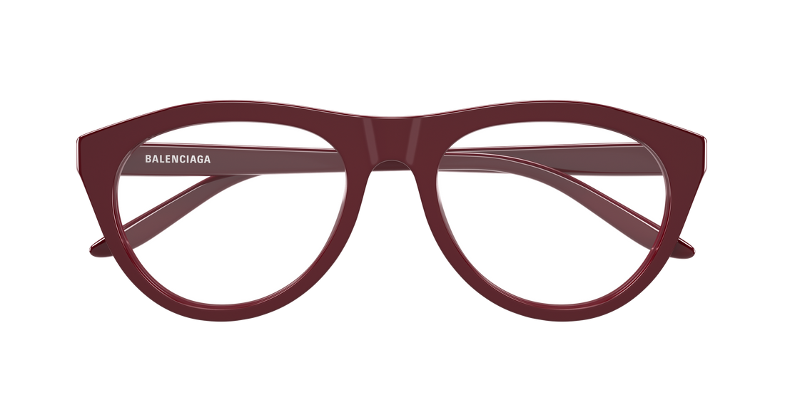 Lunettes de vue balenciaga bb0533o 004 rojo pilot/navigator unisex taille 55mm - Vue détaillée