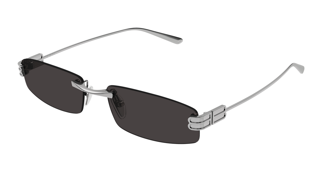 Sunglasses balenciaga bb0488s 001 plateado rectangular / squared masculino size 57mm - Main view