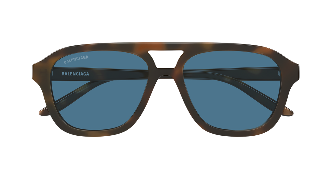 Occhiali da sole balenciaga bb0525s 003 havana pilot/navigator masculino taglia 55mm - Vista dettagliata
