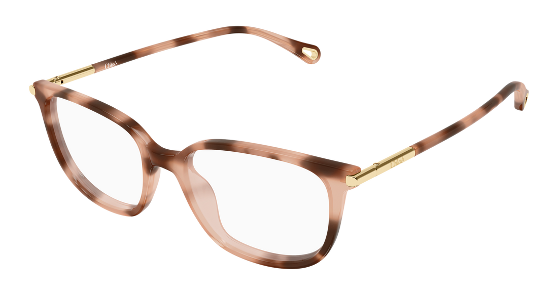 Óculos graduados chloé ch0400o 003 havana cat eye femenino tamanho 53mm - Vista principal