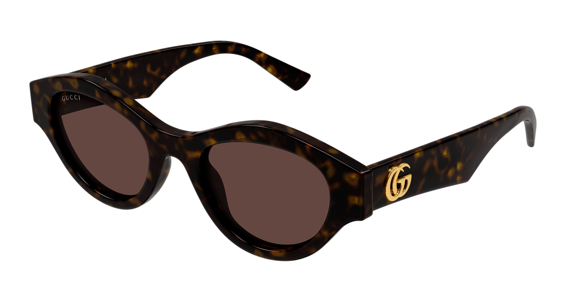 Solbriller gucci gg2207s 002 havana cat eye femenino størrelse 51mm - Hovedvisning